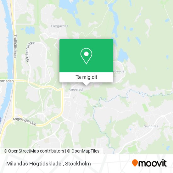 Milandas Högtidskläder karta