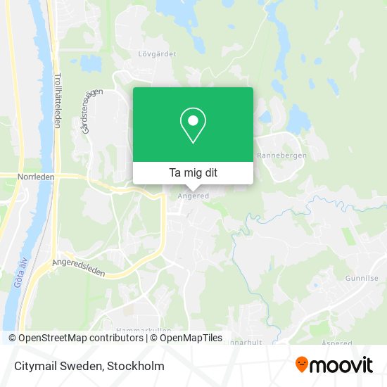 Citymail Sweden karta