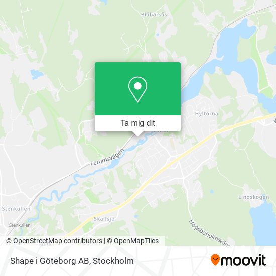 Shape i Göteborg AB karta