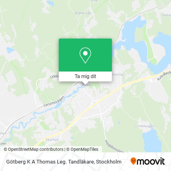 Götberg K A Thomas Leg. Tandläkare karta