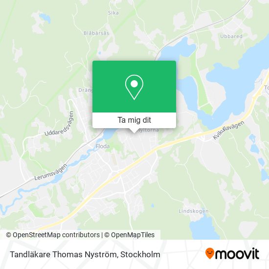 Tandläkare Thomas Nyström karta