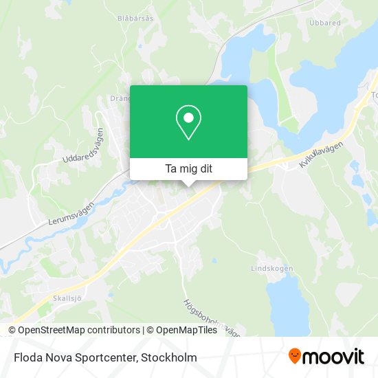Floda Nova Sportcenter karta