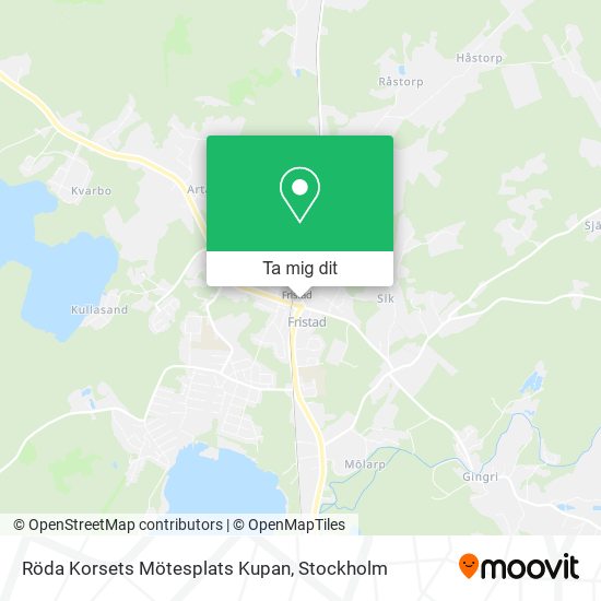 Röda Korsets Mötesplats Kupan karta