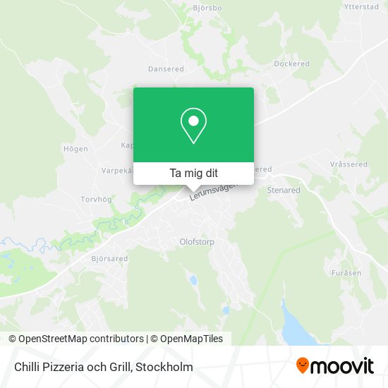 Chilli Pizzeria och Grill karta