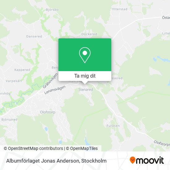 Albumförlaget Jonas Anderson karta