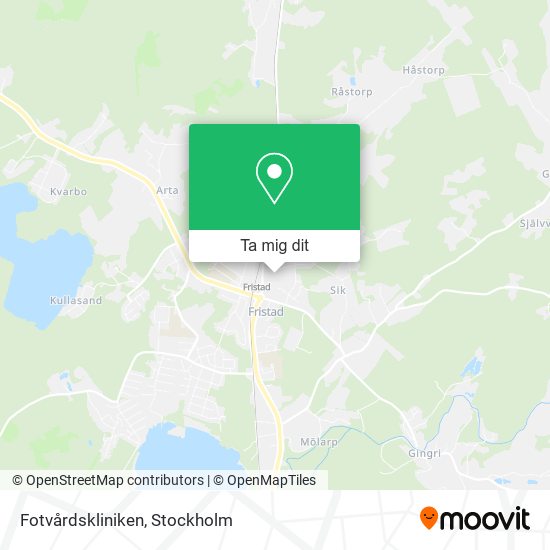 Fotvårdskliniken karta