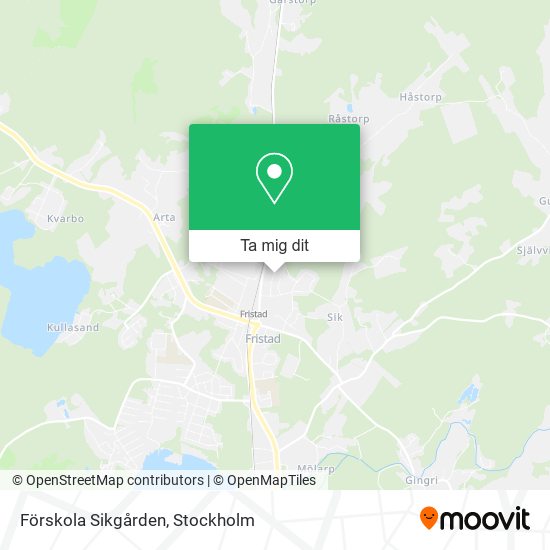 Förskola Sikgården karta