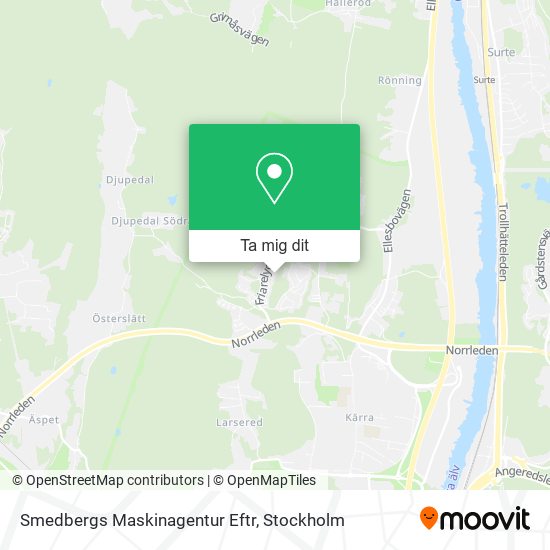 Smedbergs Maskinagentur Eftr karta