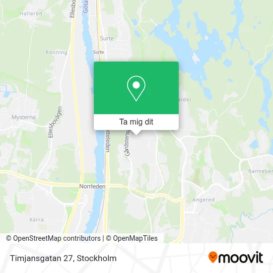 Timjansgatan 27 karta