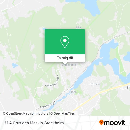 M A Grus och Maskin karta