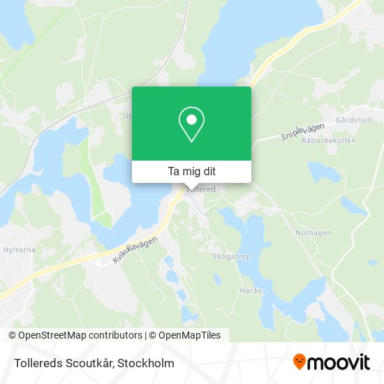 Tollereds Scoutkår karta