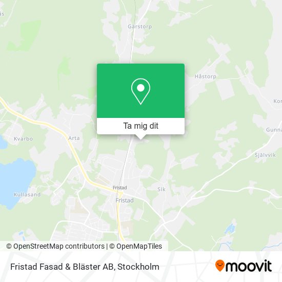 Fristad Fasad & Bläster AB karta