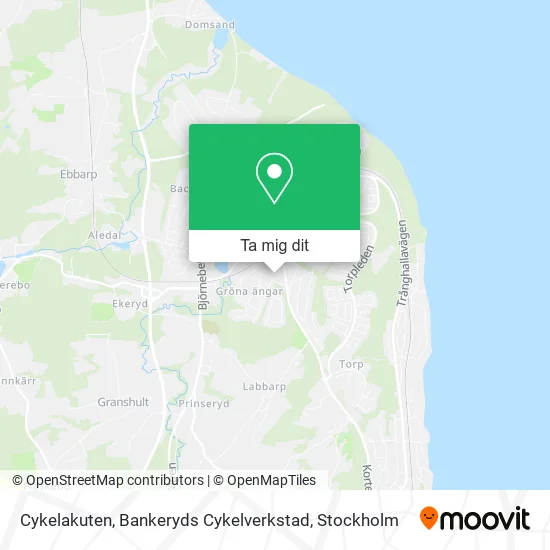 Cykelakuten, Bankeryds Cykelverkstad karta