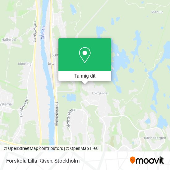 Förskola Lilla Räven karta