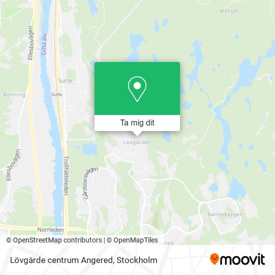 Lövgärde centrum Angered karta
