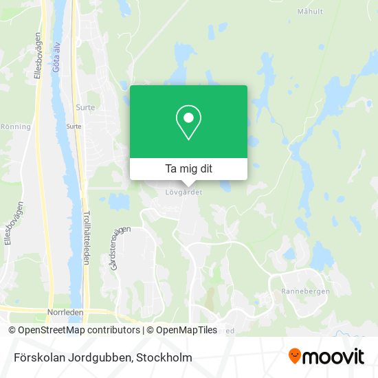 Förskolan Jordgubben karta