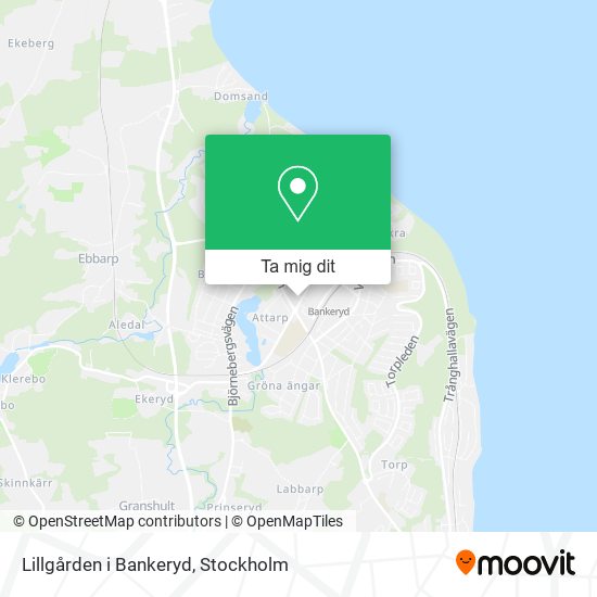 Lillgården i Bankeryd karta