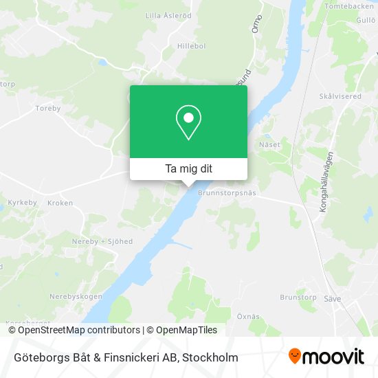 Göteborgs Båt & Finsnickeri AB karta