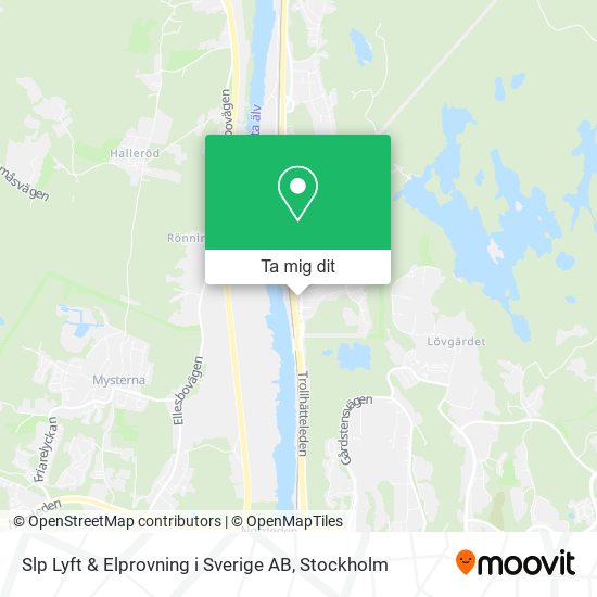 Slp Lyft & Elprovning i Sverige AB karta