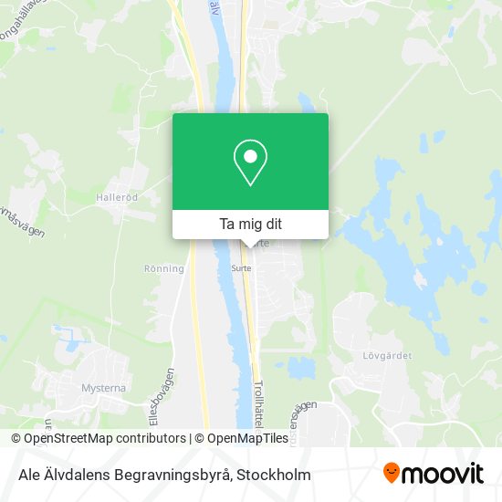 Ale Älvdalens Begravningsbyrå karta