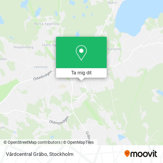 Vårdcentral Gråbo karta