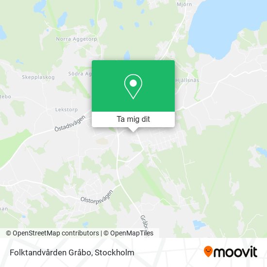 Folktandvården Gråbo karta