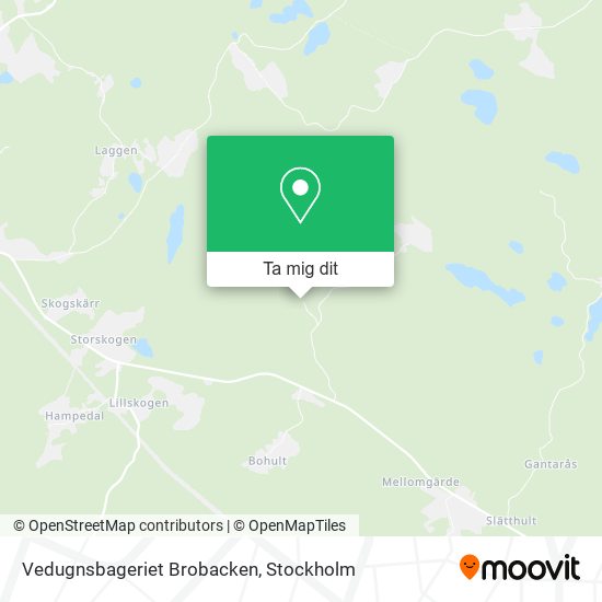 Vedugnsbageriet Brobacken karta