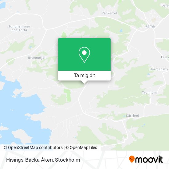 Hisings-Backa Åkeri karta