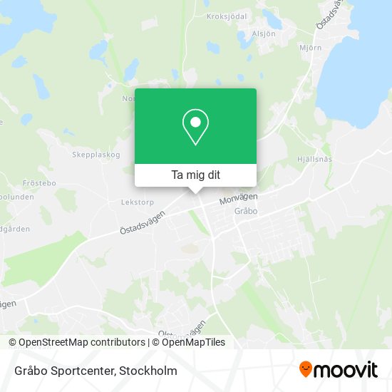 Gråbo Sportcenter karta