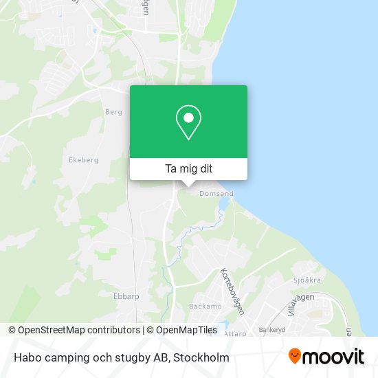 Habo camping och stugby AB karta