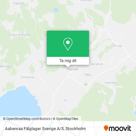 Aabenraa Fälglager Sverige A/S karta