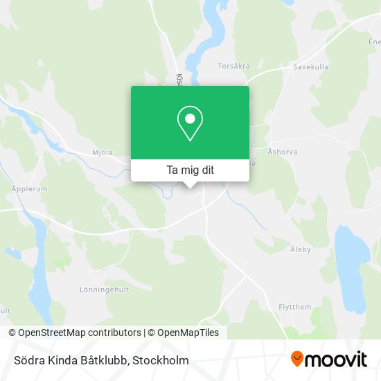 Södra Kinda Båtklubb karta