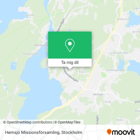 Hemsjö Missionsförsamling karta