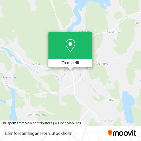 Elimförsamlingen Horn karta