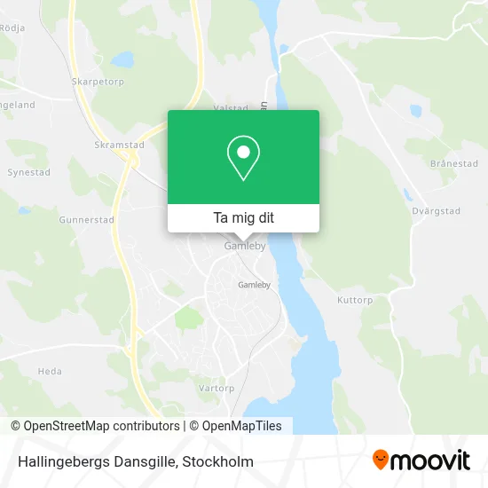 Hallingebergs Dansgille karta