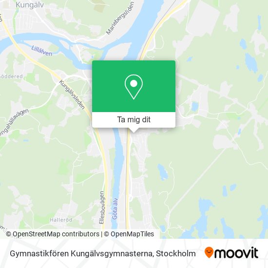 Gymnastikfören Kungälvsgymnasterna karta