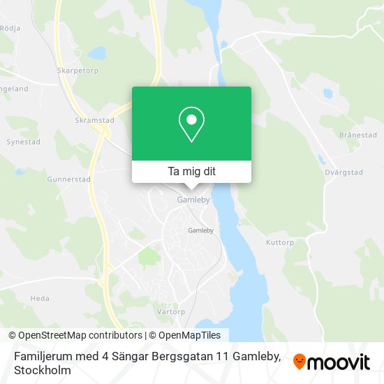 Familjerum med 4 Sängar Bergsgatan 11 Gamleby karta