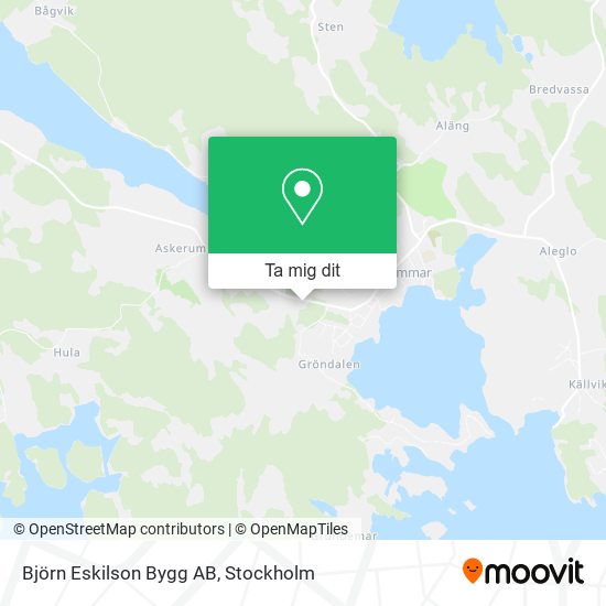 Björn Eskilson Bygg AB karta
