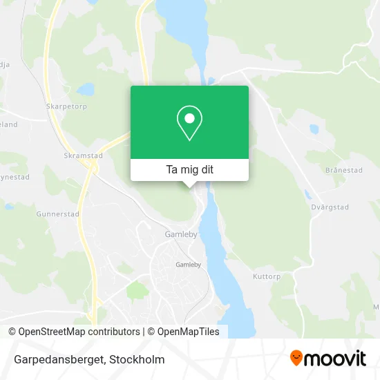 Garpedansberget karta