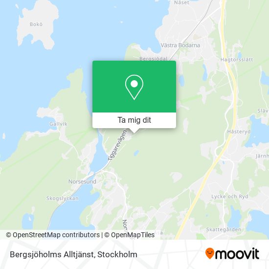 Bergsjöholms Alltjänst karta