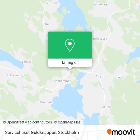 Servicehuset Guldknappen karta