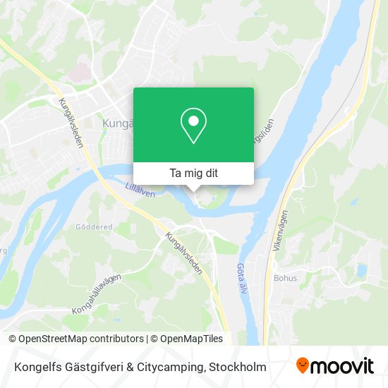 Kongelfs Gästgifveri & Citycamping karta