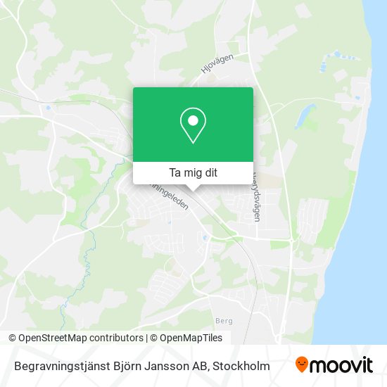 Begravningstjänst Björn Jansson AB karta