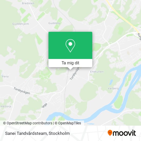 Sanei Tandvårdsteam karta