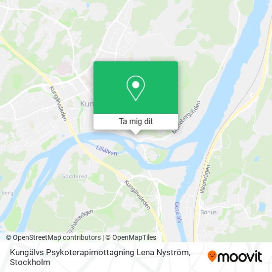 Kungälvs Psykoterapimottagning Lena Nyström karta