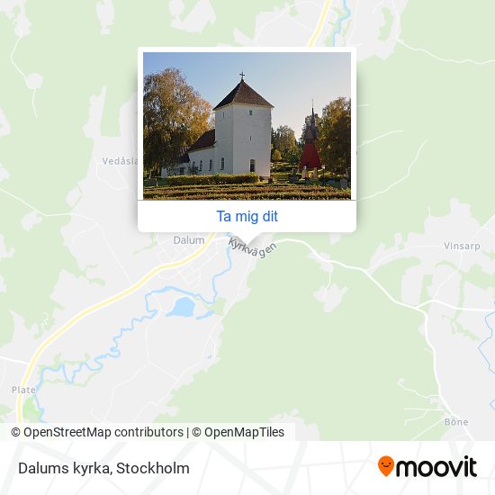 Dalums kyrka karta