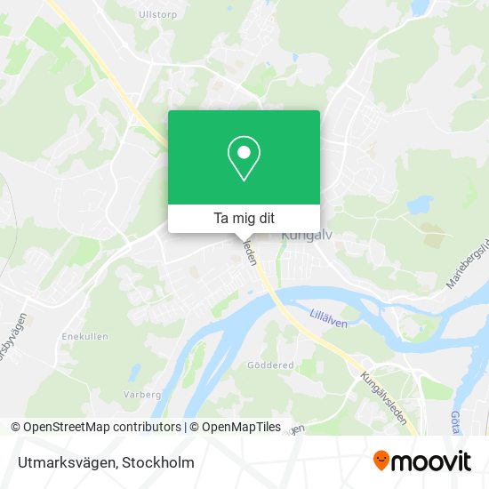 Utmarksvägen karta