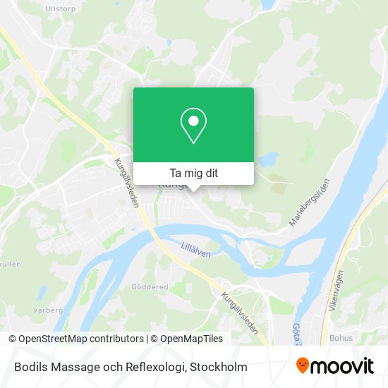 Bodils Massage och Reflexologi karta