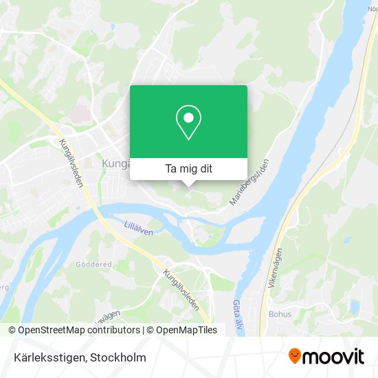 Kärleksstigen karta