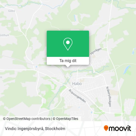 Vindic Ingenjörsbyrå karta